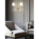 Jisele 2 Light 20 inch Rubbed Brass Wall Sconce Wall Light