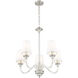 Katerina 5 Light 24 inch Brushed Nickel Chandelier Ceiling Light