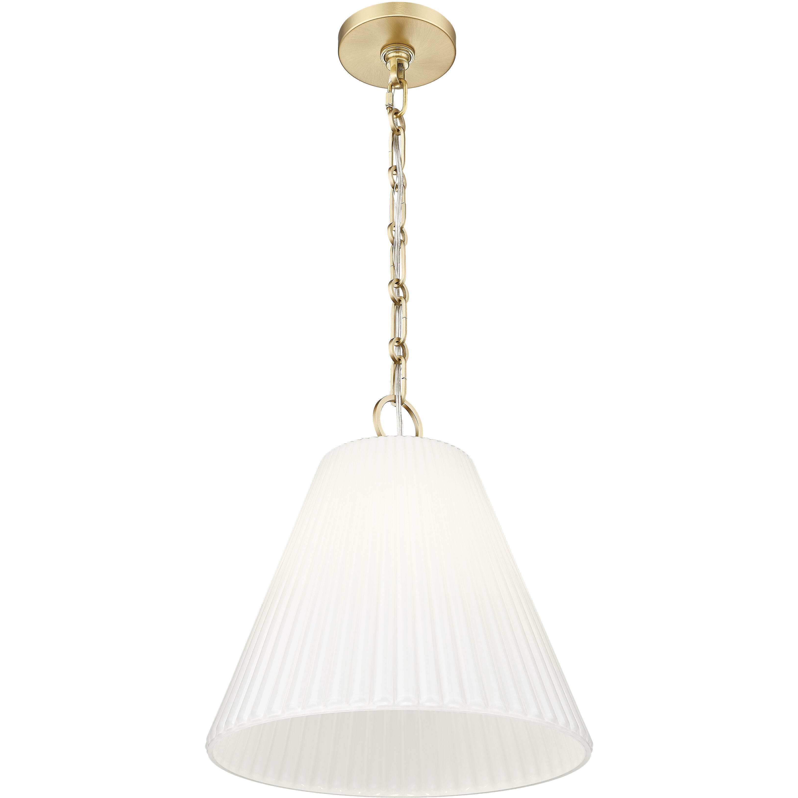 Alaric 1 Light 14 inch Modern Gold Pendant Ceiling Light