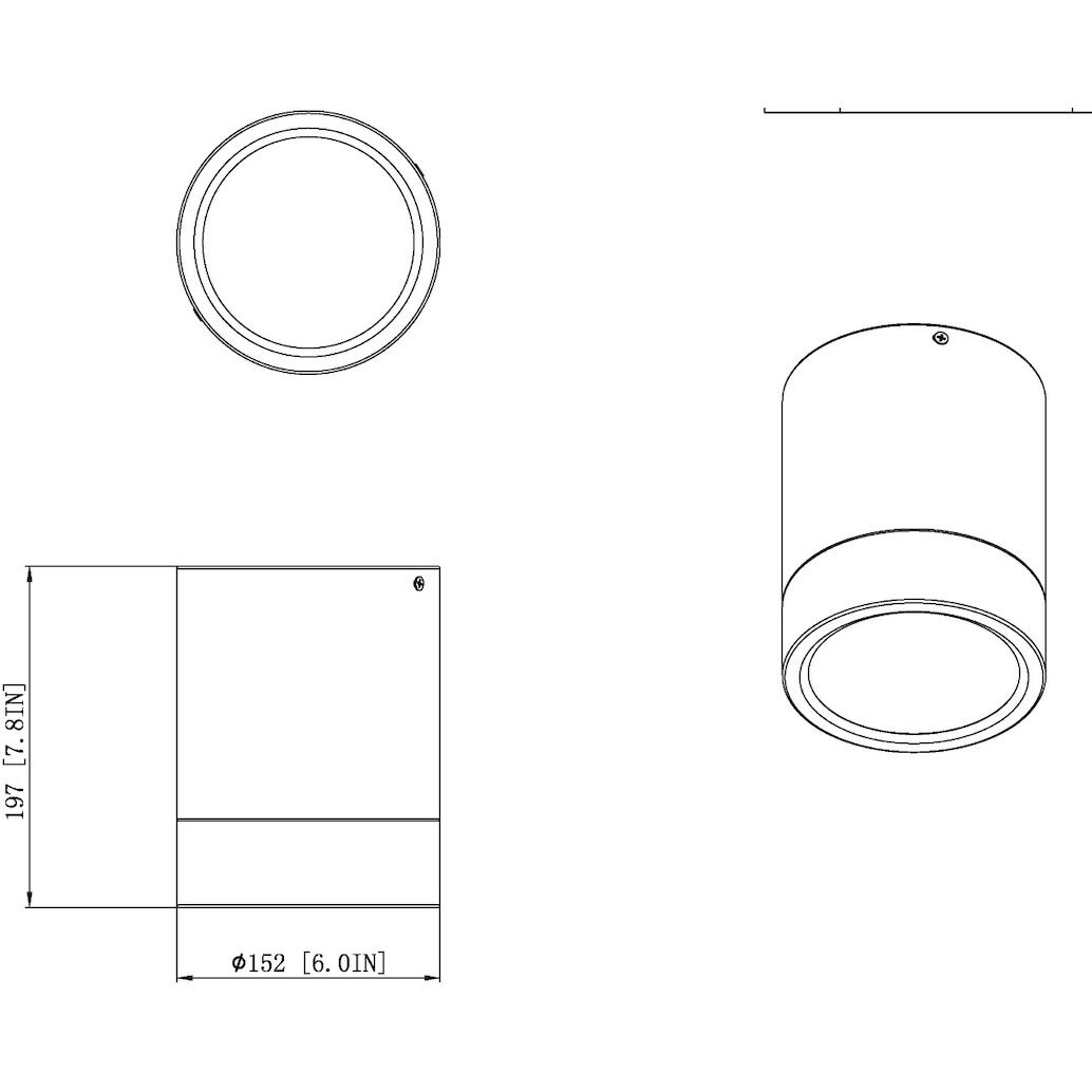 Algar LED 6 inch Brushed Nickel Flush Mount Ceiling Light
