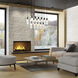 Alton 17 Light 42 inch Matte Black Linear Chandelier Ceiling Light