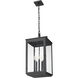 Hartwell 5 Light 12 inch Sand Black Outdoor Chain Mount Ceiling Fixture