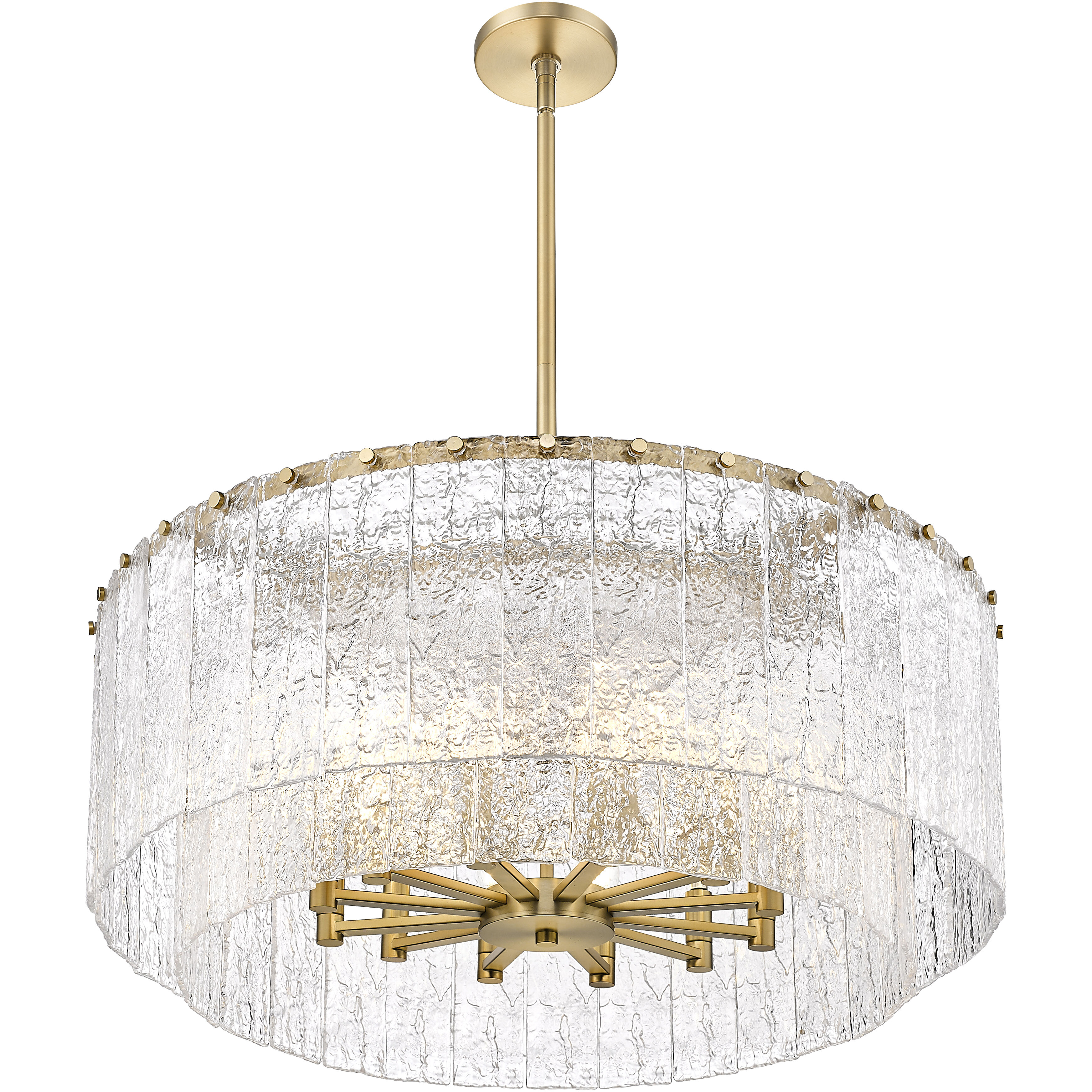 Glacier 12 Light 33 inch Modern Gold Pendant Ceiling Light