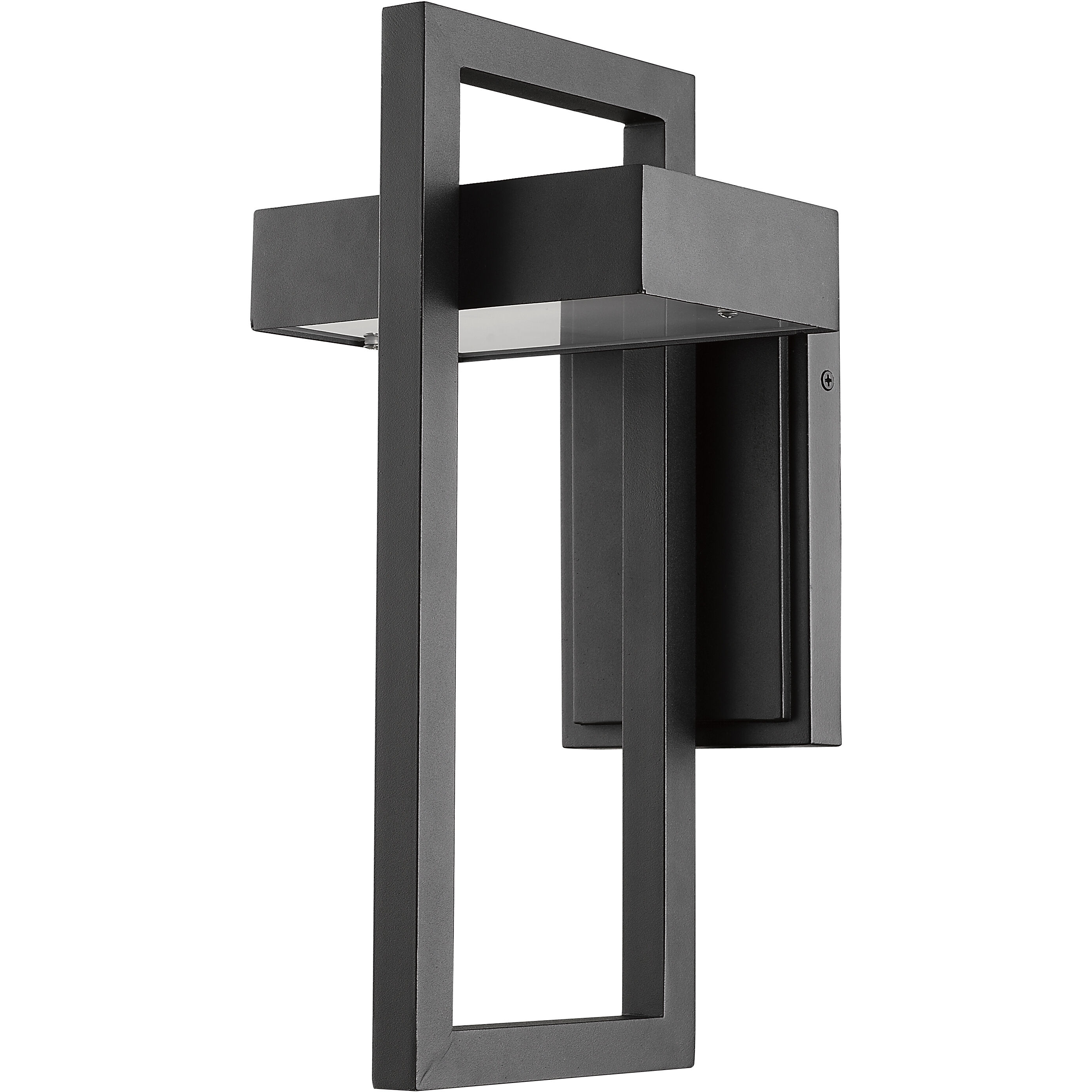 Luttrel LED 15 inch Black Outdoor Wall Light