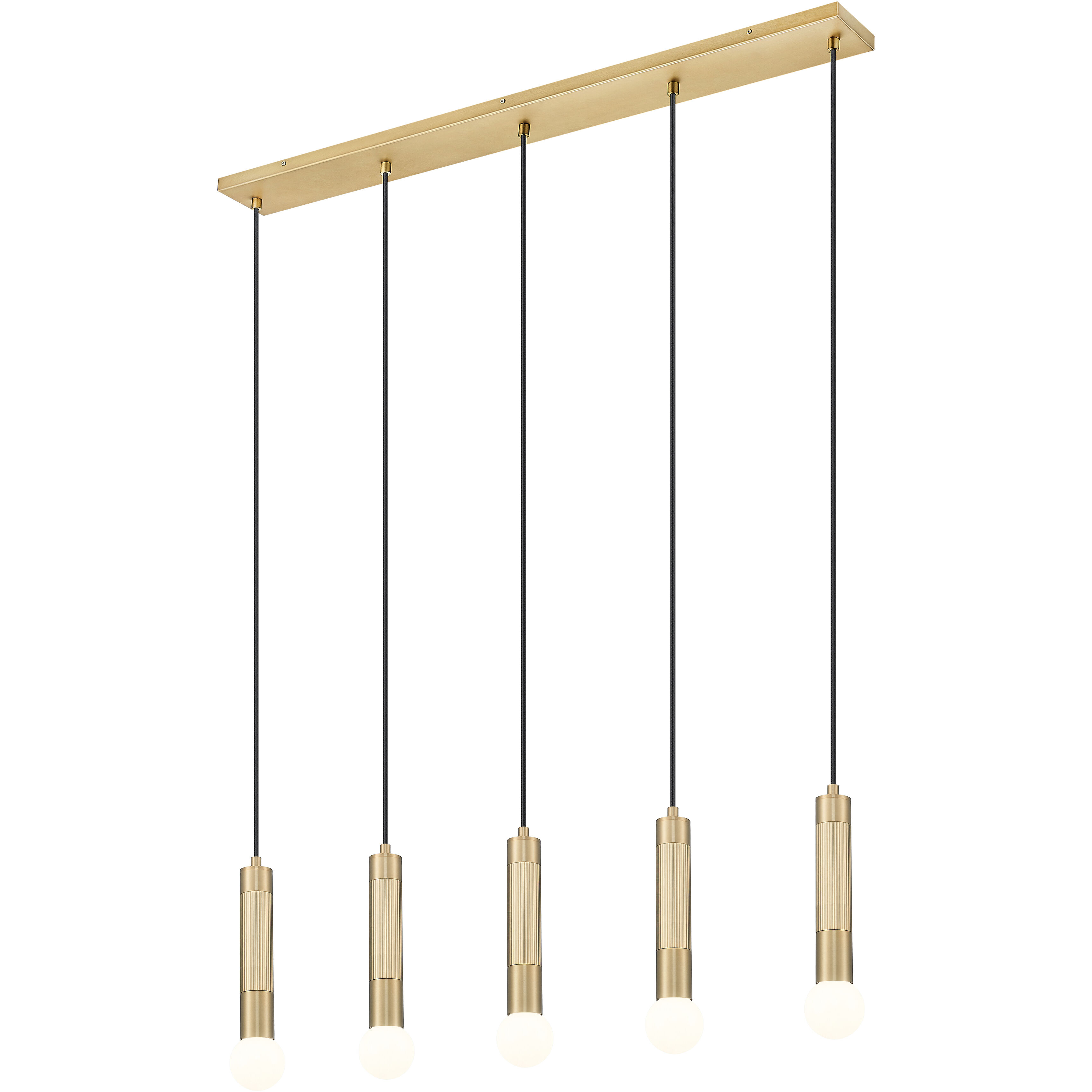 Stari Linear Chandelier Ceiling Light in Modern Gold