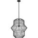 Orsay 1 Light 24 inch Matte Black Pendant Ceiling Light