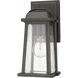 Millworks Outdoor Wall Light in Oil Rubbed Bronze
