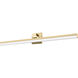 Liam LED 40 inch Modern Gold Vanity Wall Light