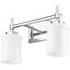 Cadoc 2 Light 15 inch Chrome Bath Vanity Light Wall Light