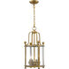 Wyndham 4 Light 12 inch Heirloom Brass Chandelier Ceiling Light