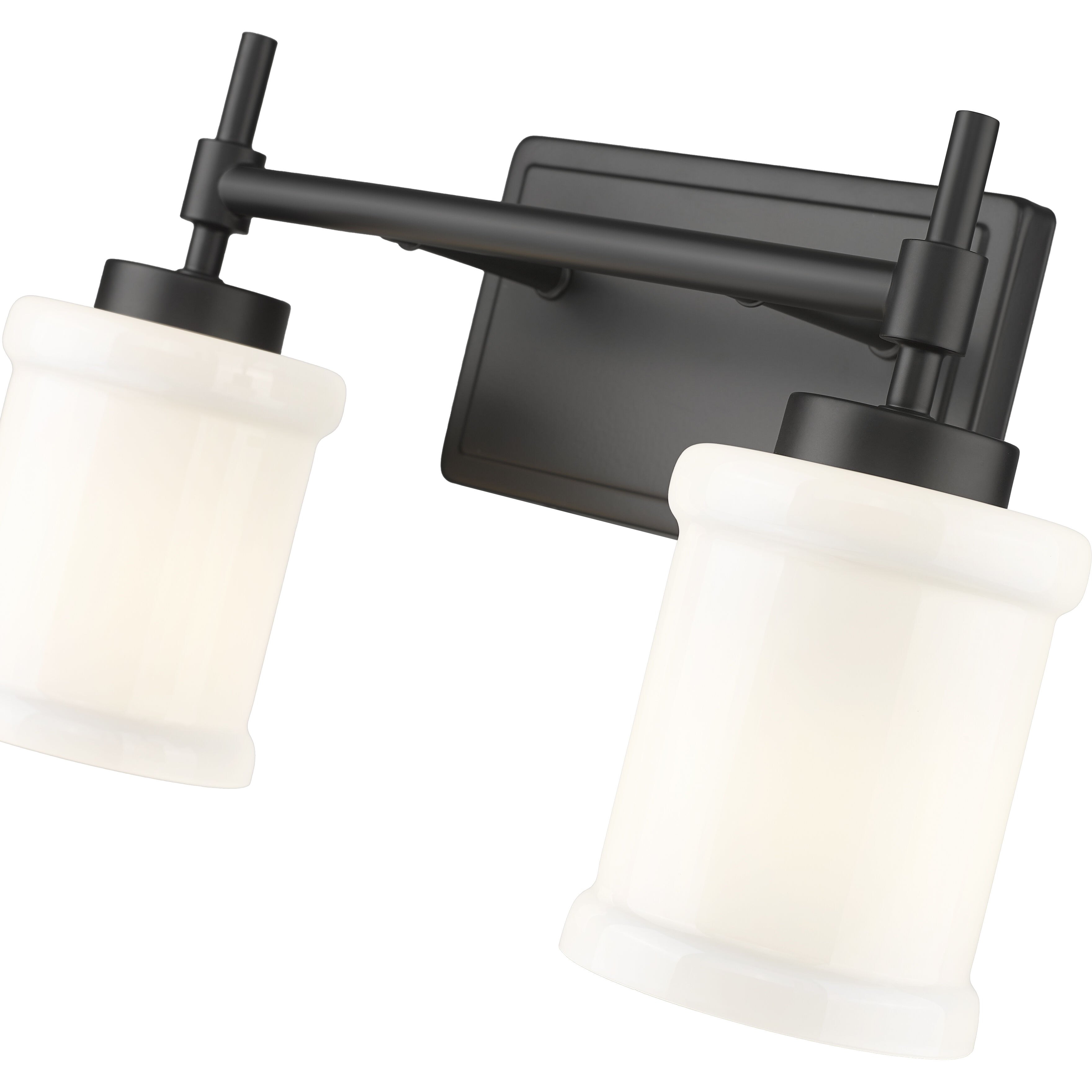 Cadoc 2 Light 15 inch Matte Black Bath Vanity Light Wall Light