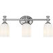 Orion 3 Light 22 inch Chrome Bath Vanity Light Wall Light