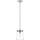Callista 1 Light 7.5 inch Polished Nickel Pendant Ceiling Light