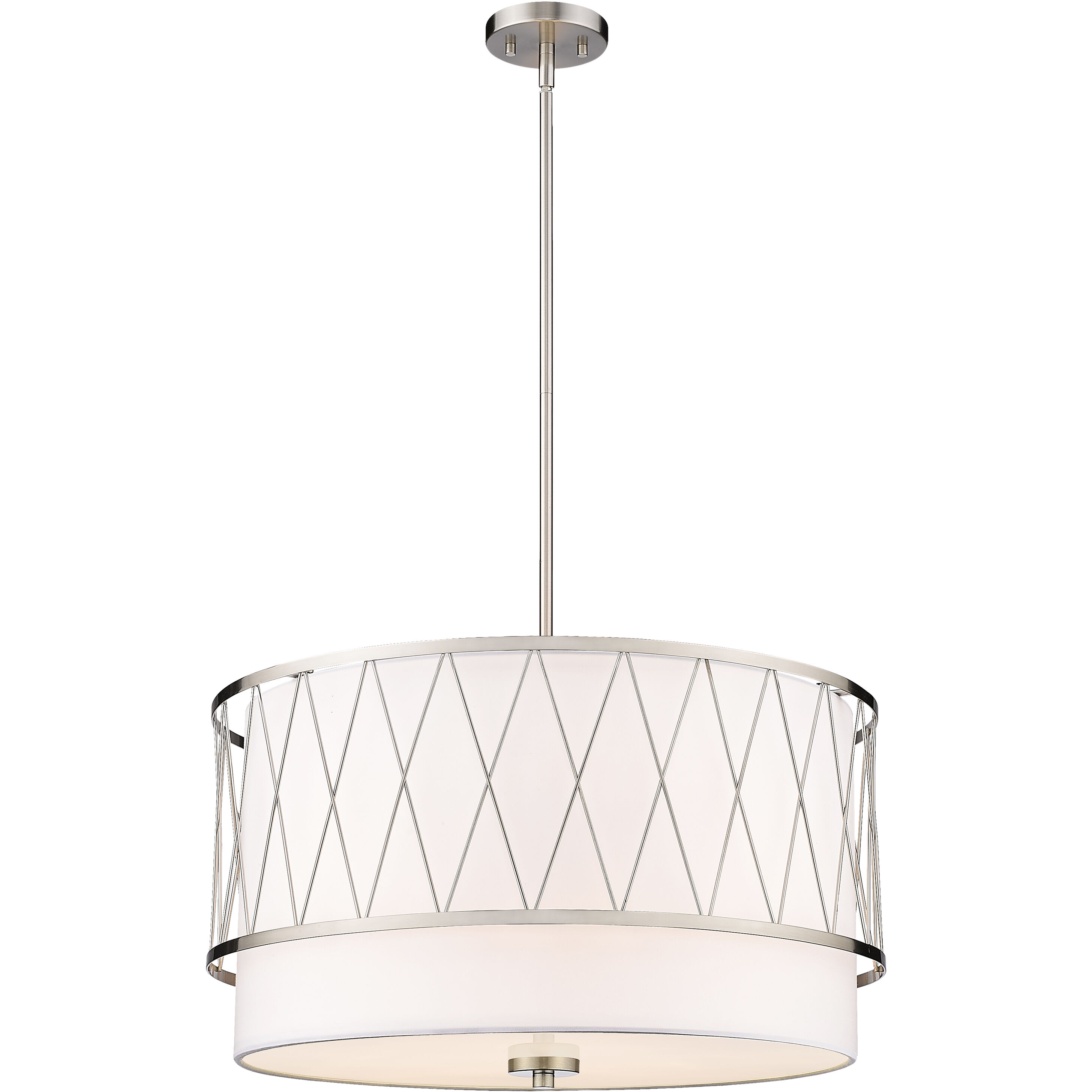 Dalton 4 Light 24 inch Brushed Nickel Pendant Ceiling Light