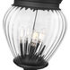Davina 4 Light 143.25 inch Black Outdoor Post Mounted Fixture in G9