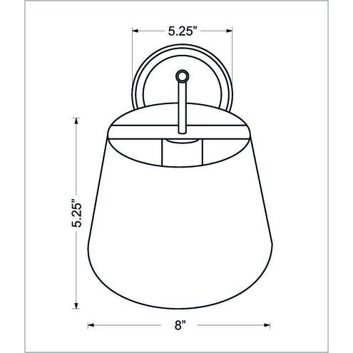 Lilly 1 Light 8 inch Modern Gold Wall Sconce Wall Light
