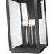 Hartwell 6 Light 36 inch Sand Black Outdoor Wall Light