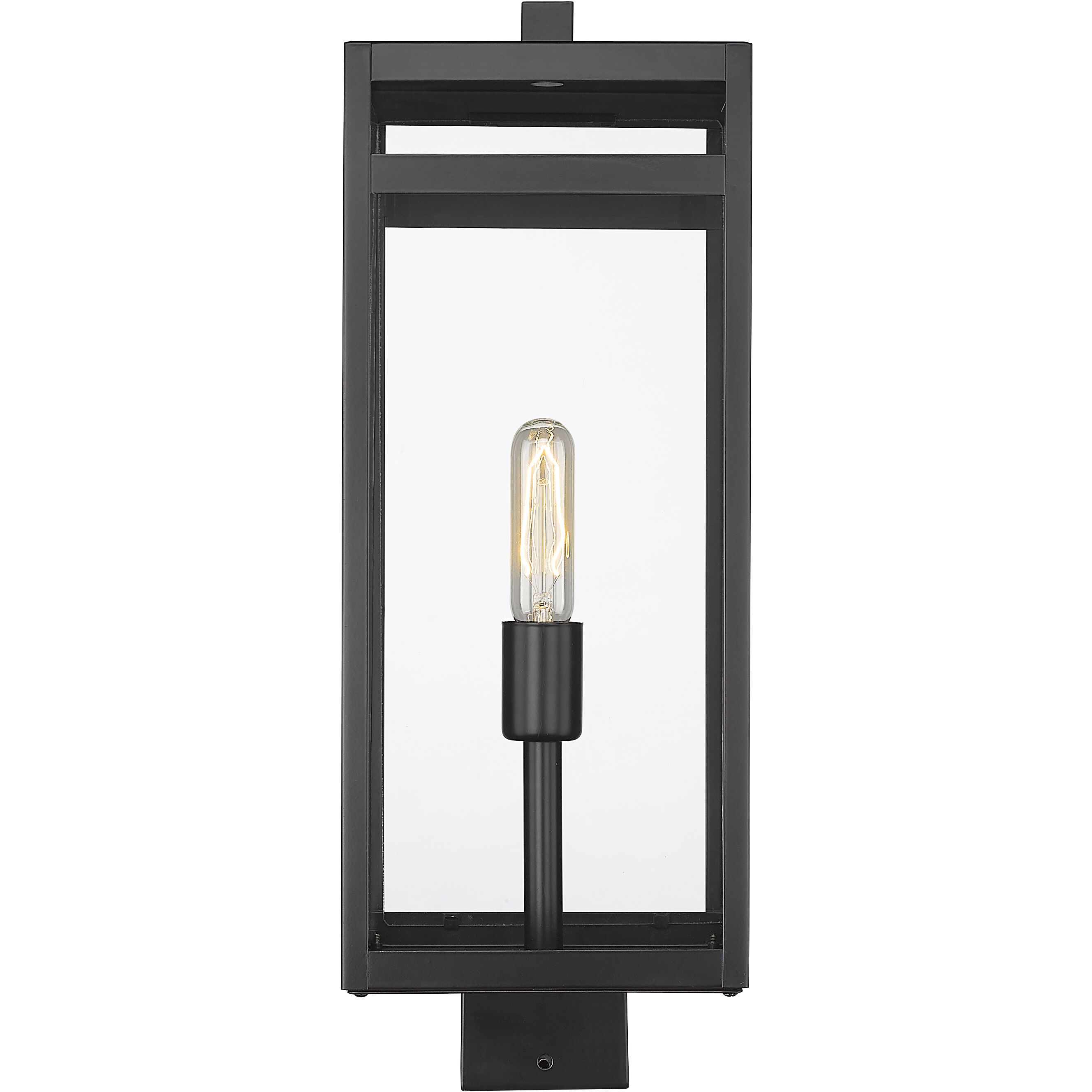 Nuri 1 Light 21 inch Black Outdoor Post Mount Fixture