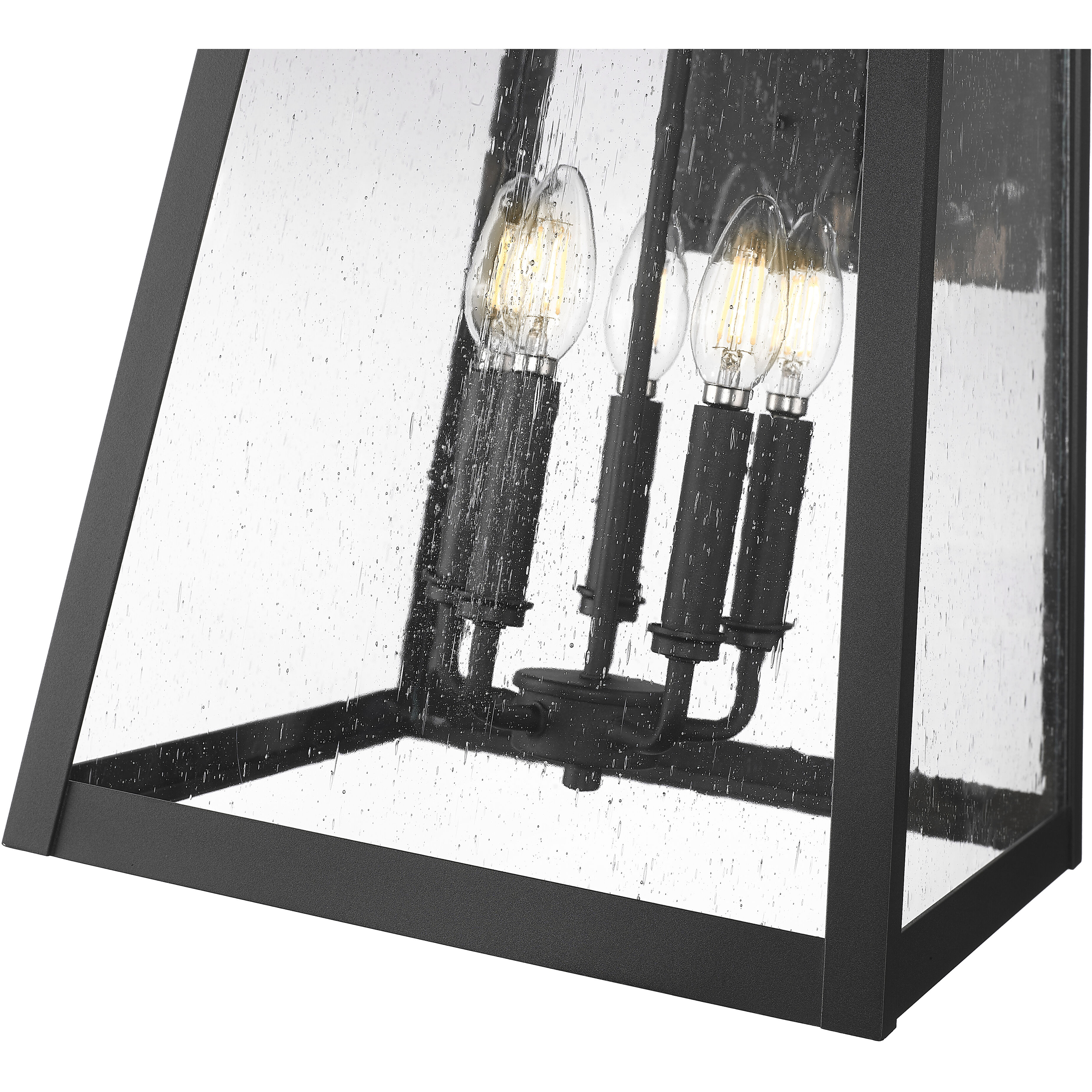 Rainer Outdoor Wall Light in Black, G9