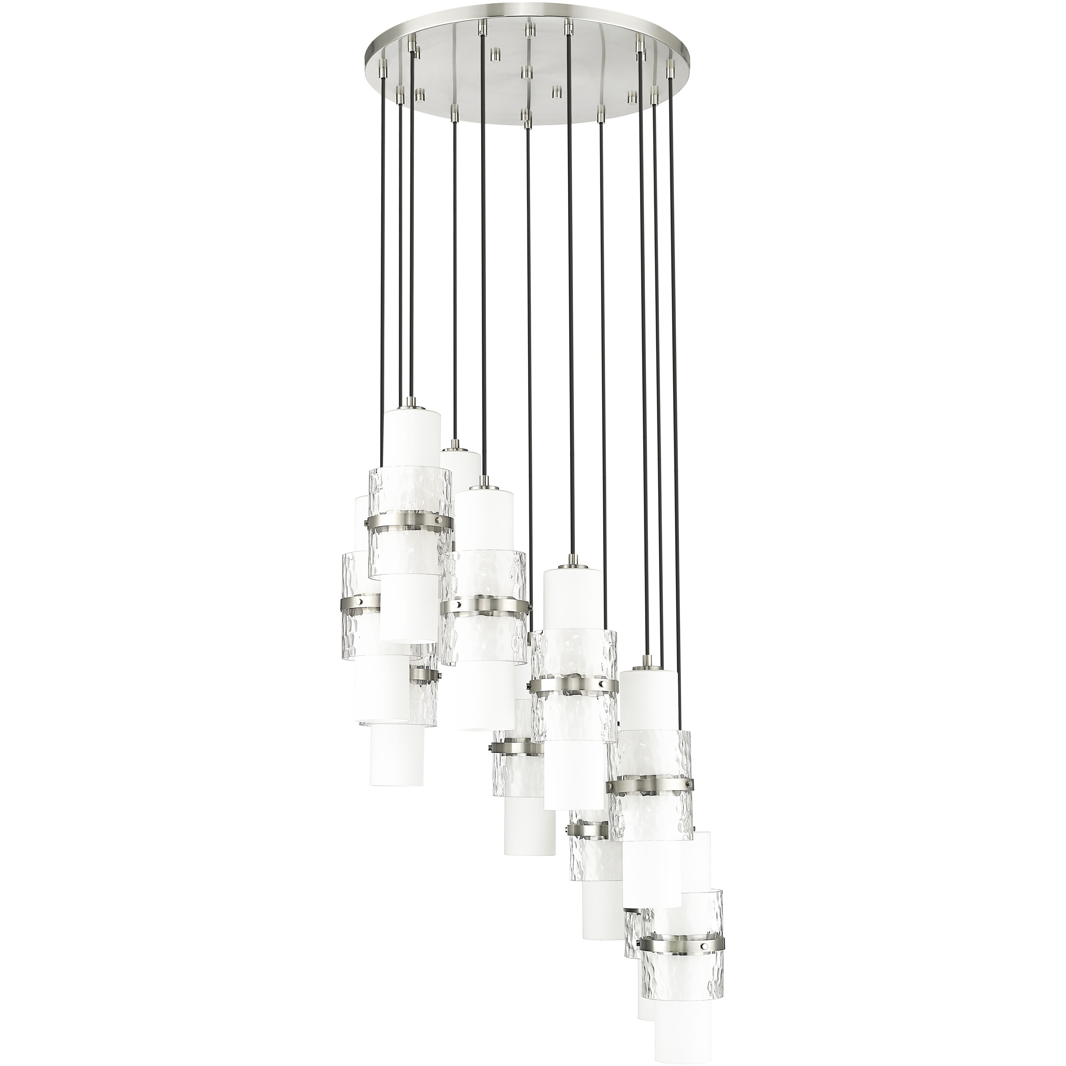 Cayden 11 Light 24 inch Brushed Nickel Chandelier Ceiling Light