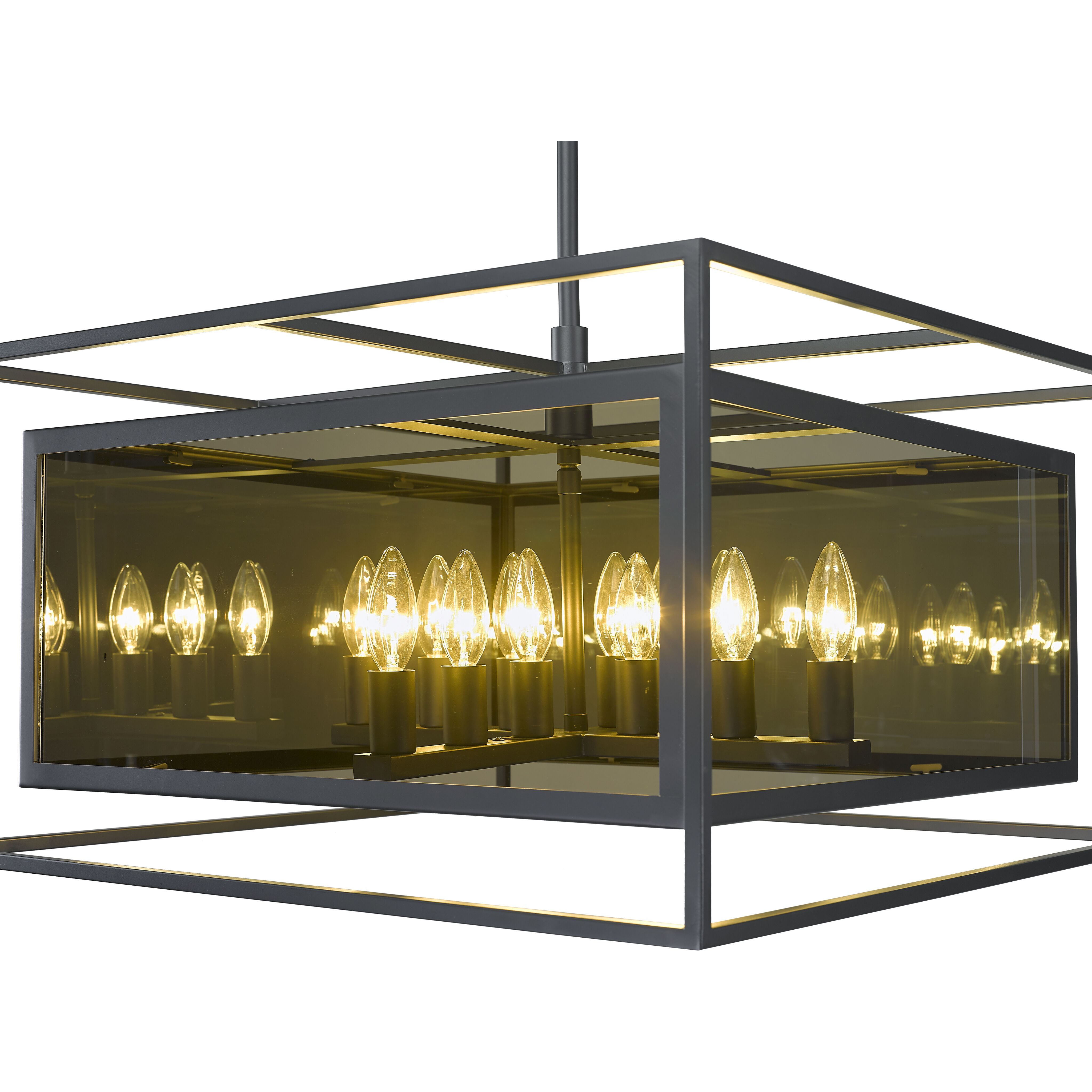 Infinity 12 Light 24 inch Misty Charcoal Chandelier Ceiling Light