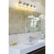 Lauren 5 Light 39 inch Brushed Nickel Vanity Wall Light