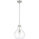 Bon Air 1 Light 10 inch Brushed Nickel Pendant Ceiling Light