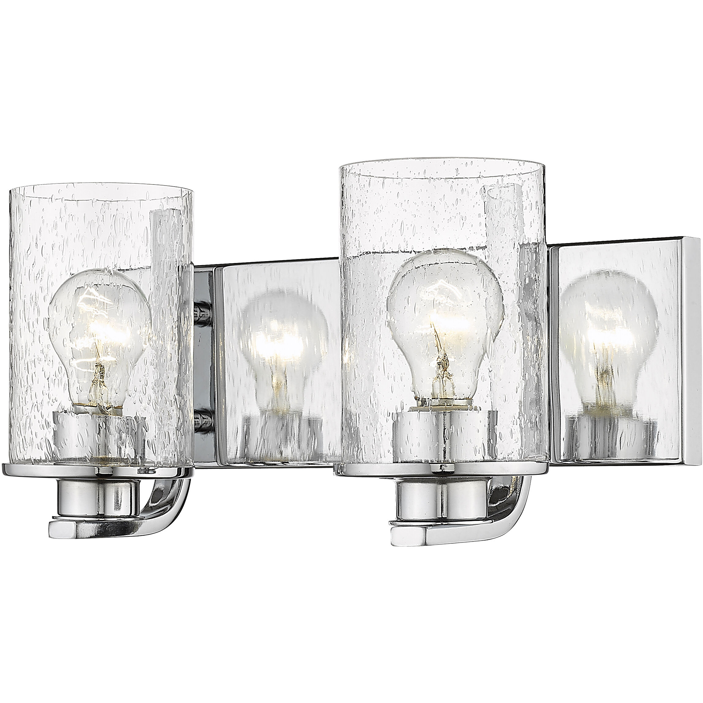 Beckett 2 Light 16 inch Chrome Vanity Wall Light