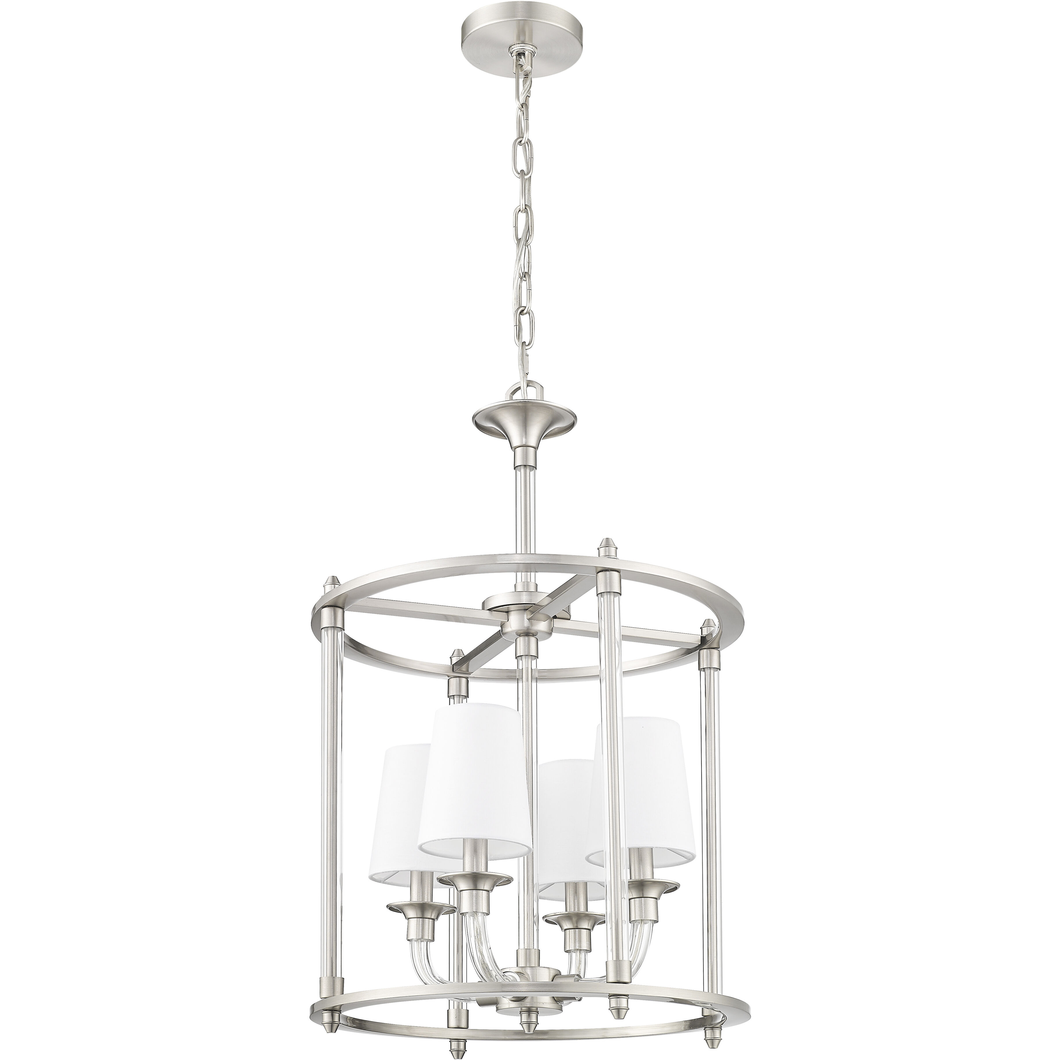 Katerina 4 Light 16 inch Brushed Nickel Chandelier Ceiling Light