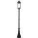 Roundhouse 1 Light 113.25 inch Black Outdoor Post Mounted Fixture