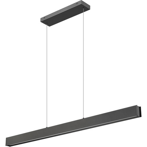 Hudson Linear Chandelier Ceiling Light in Matte Black