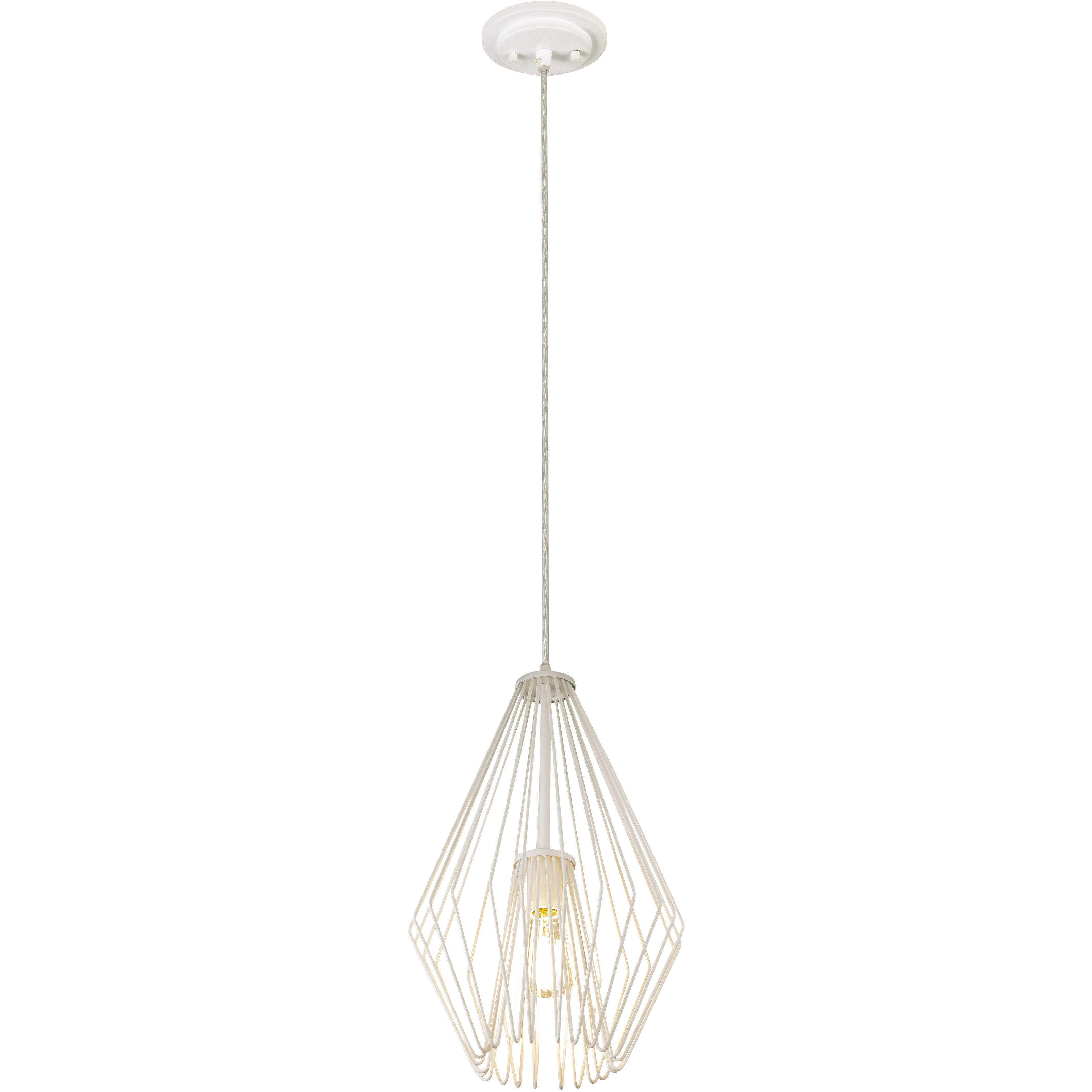 Quintus 1 Light 12.25 inch Gloss White Pendant Ceiling Light