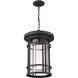 Jordan 1 Light 12 inch Oil Rubbed Bronze Outdoor Chain Mount Ceiling Fixture