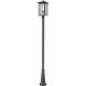 Aspen 3 Light 118.44 inch Black Outdoor Post Mounted Fixture