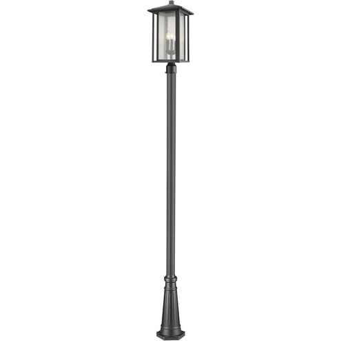 Aspen 3 Light 118.44 inch Black Outdoor Post Mounted Fixture