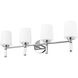 Henri 4 Light 32 inch Chrome Bathroom Vanity Wall Light