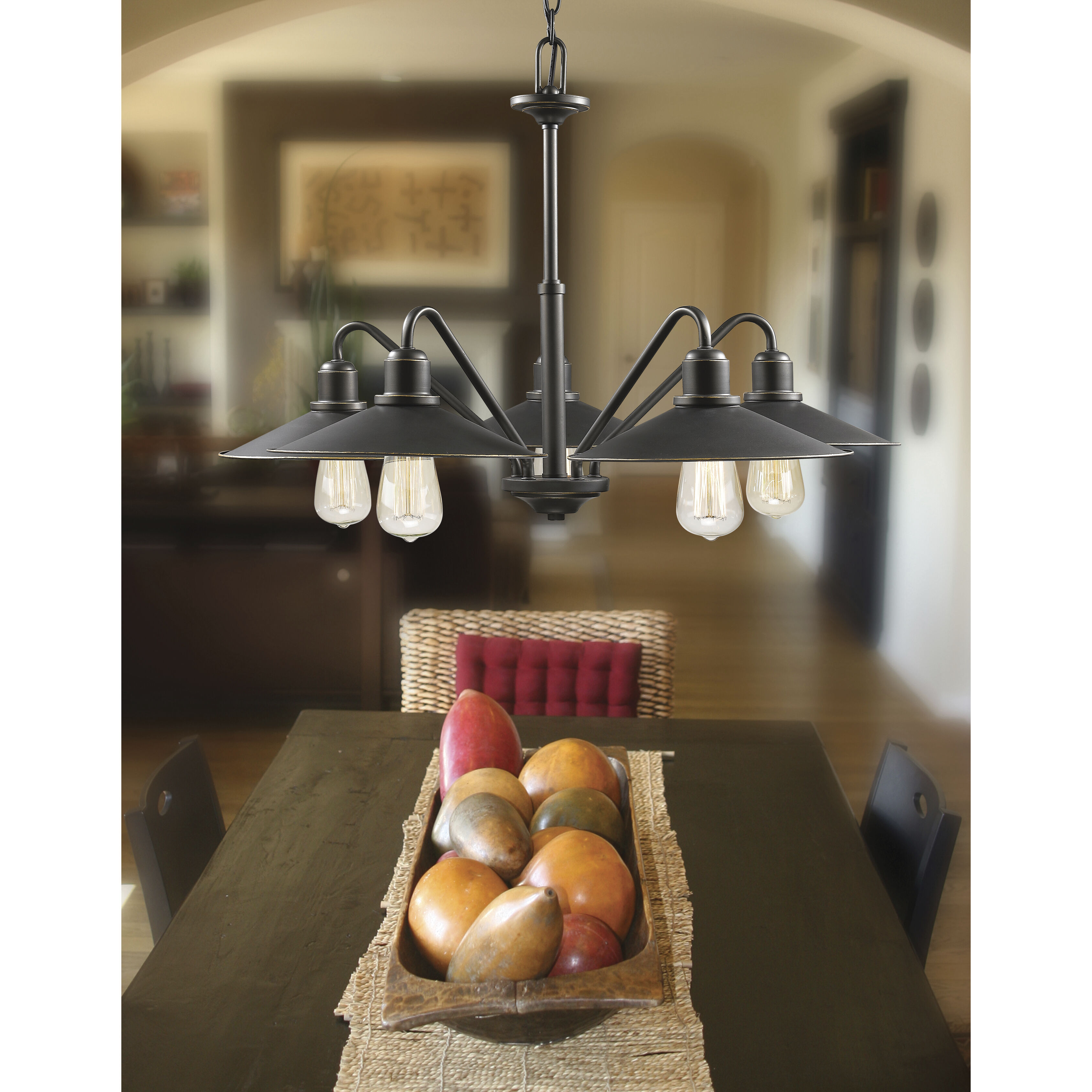 Casa 5 Light 30.25 inch Olde Bronze Chandelier Ceiling Light in Olde Bronze Steel