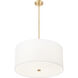Linden LED 24 inch Modern Gold Pendant Ceiling Light
