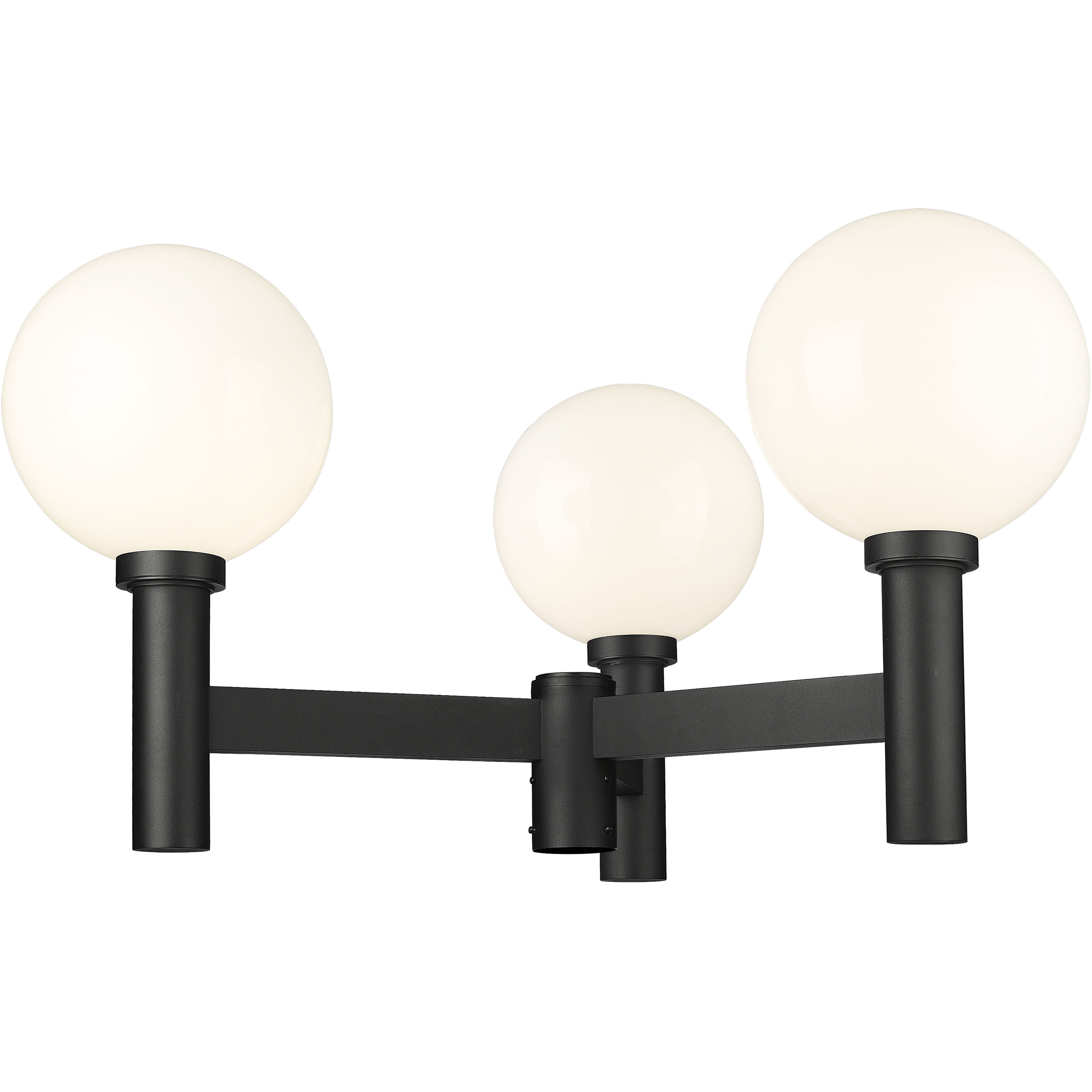Laurent 3 Light 39 inch Black Outdoor Post Mount Fixture