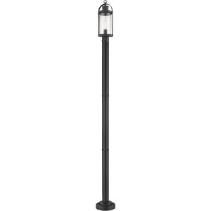Roundhouse 1 Light 94 inch Black Outdoor Post Mounted Fixture in 14.75