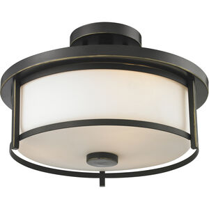 Savannah 2 Light 13.75 inch Olde Bronze Semi Flush Mount Ceiling Light in 6