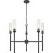 Esme 5 Light 32 inch Matte Black Chandelier Ceiling Light