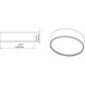 Bradley LED 16 inch Matte Black and Modern Gold Flush Mount Ceiling Light