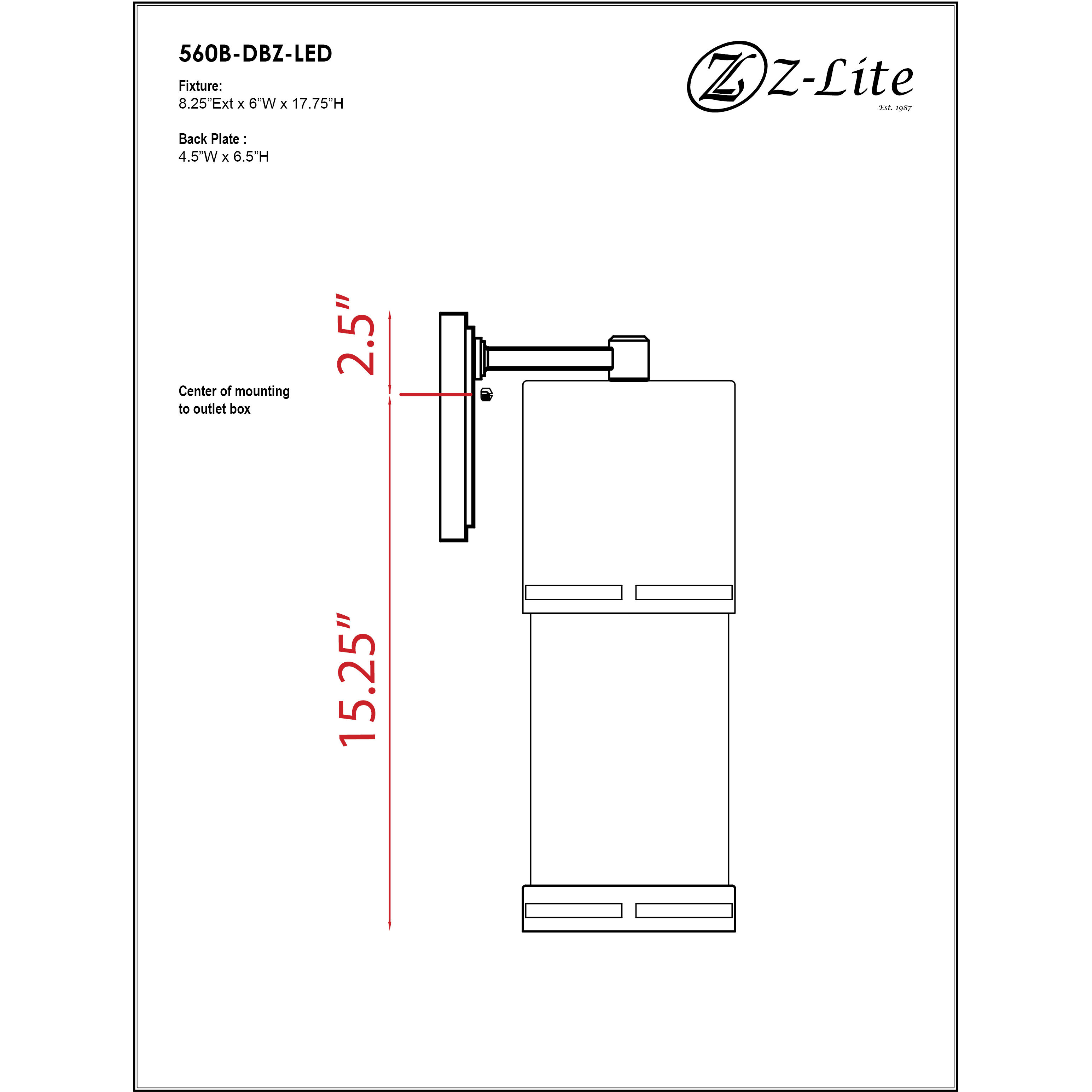 Luminata Outdoor Wall Light in Deep Bronze