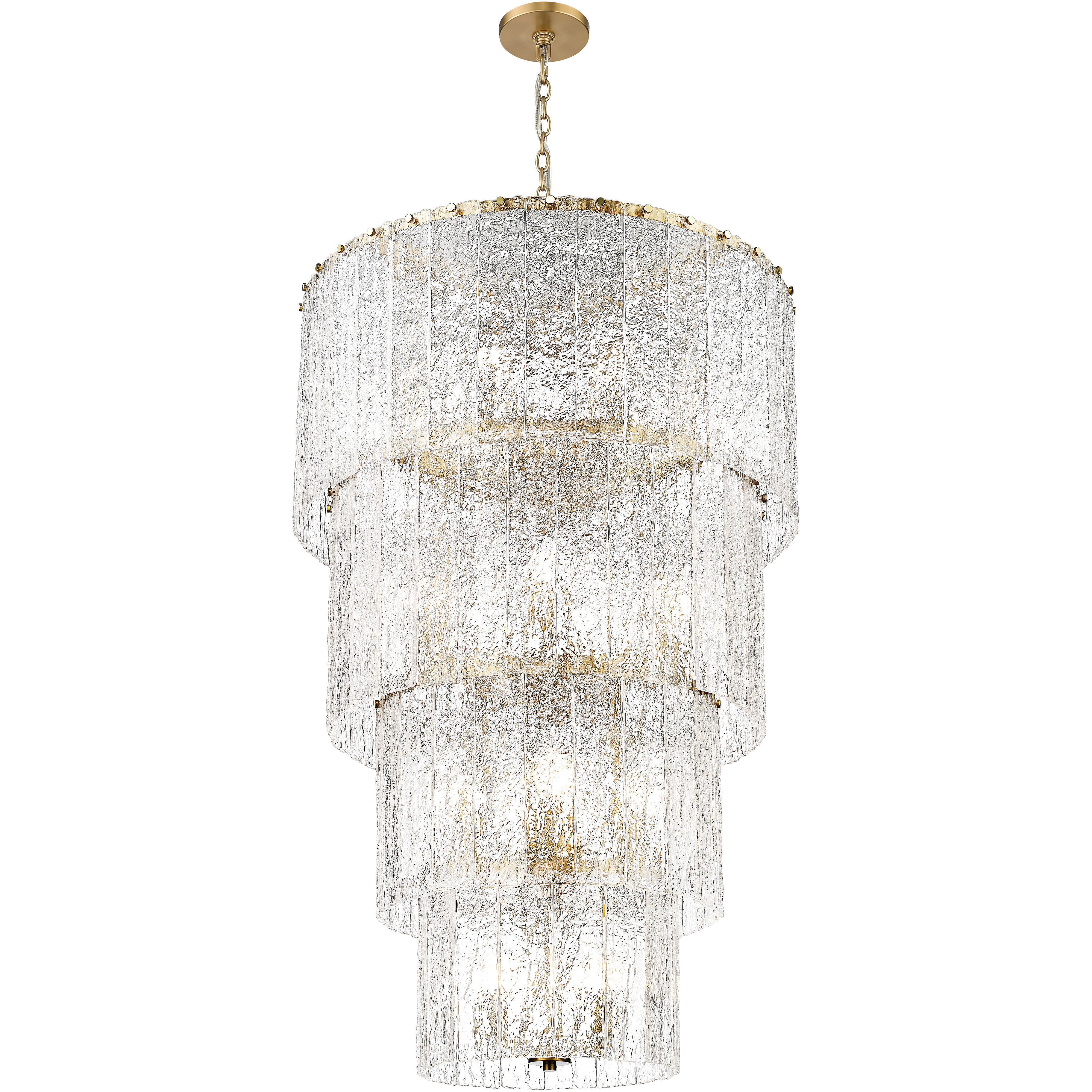 Glacier 18 Light 31 inch Modern Gold Chandelier Ceiling Light