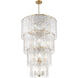 Glacier 18 Light 31 inch Modern Gold Chandelier Ceiling Light