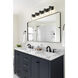 Titus 5 Light 40 inch Matte Black Bath Vanity Light Wall Light