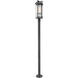 Fortis 2 Light 98.75 inch Sand Black Outdoor Post Mounted Fixture