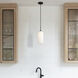 Monty 1 Light 5.25 inch Matte Black Pendant Ceiling Light