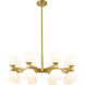 Artemis 16 Light 32 inch Modern Gold Chandelier Ceiling Light